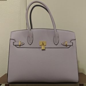 Structured Lilac Satchel
